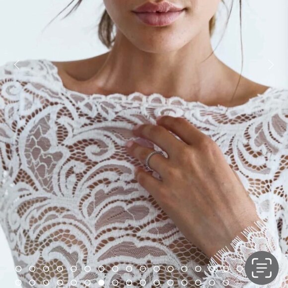 Grace Loves Lace Custom Wedding Gown & Veil SZ S-M NWOT - Picture 3 of 15